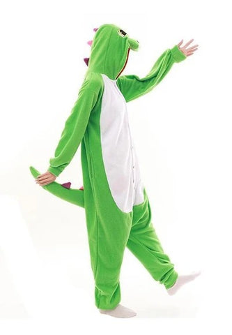 Combinaison Dinosaure Kawaii Femme Vert