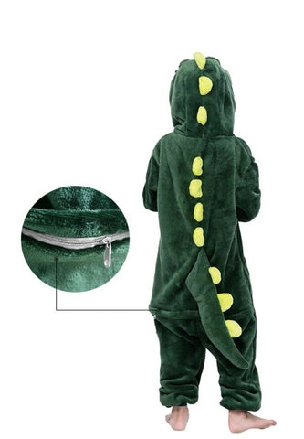 Combinaison Dinosaure Enfant Vert