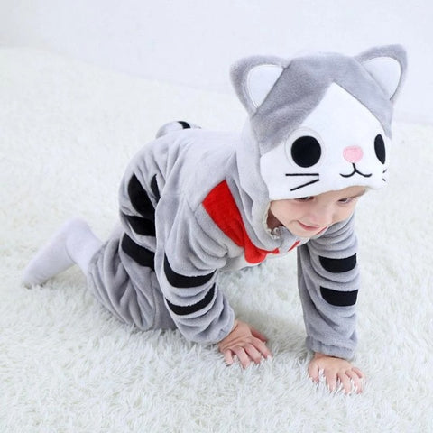 Combinaison Pyjama Bébé Chat Tigré