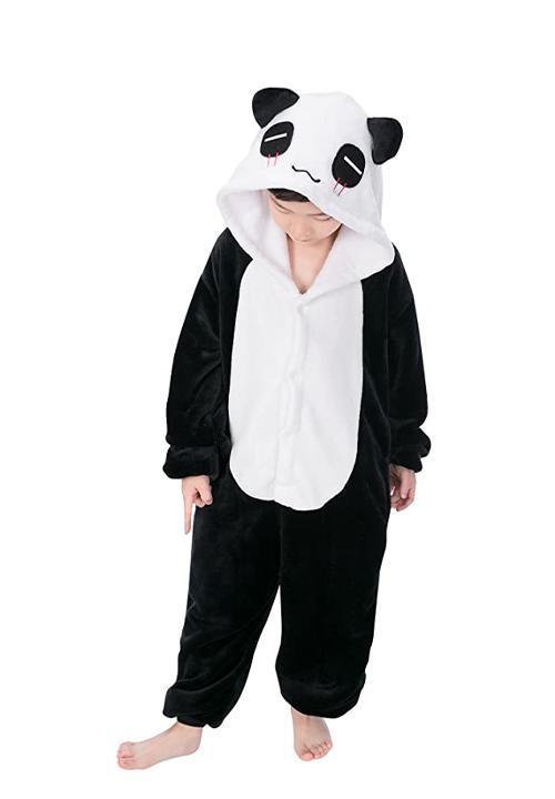Combi-pyjama panda fille - gris, Fille