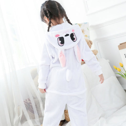 Pyjama Kigurumi Lapin Enfant Blanc