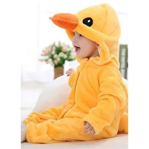 Combinaison Pyjama Bébé Canard Jaune