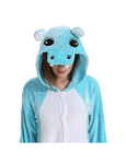 Pyjama Kigurumi Adulte Hippopotame Bleu