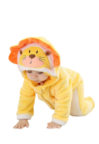 Combinaison Pyjama Bébé Lion Jaune