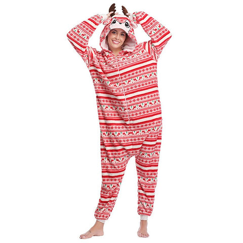 Pyjama Kigurumi Femme Cerf de Noël
